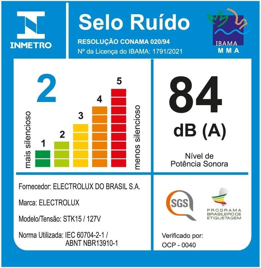 Aspirador Vertical Electrolux Com Fio Stk15 127V Urban Grey