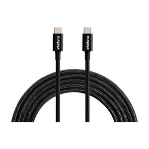 Cabo USB-C para USB-C Intelbras 1.5m Nylon Preto