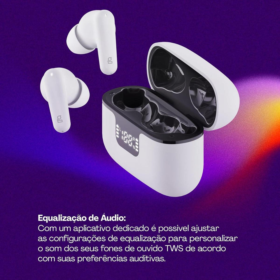 Fone De Ouvido Geonav Tws Harmonywave Aer15 Branco