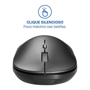 Mouse Sem Fio Multilaser Ms700 Mo331 Preto