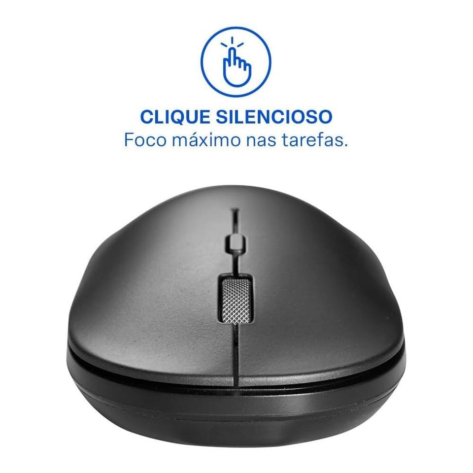 Mouse Sem Fio Multilaser Ms700 Mo331 Preto