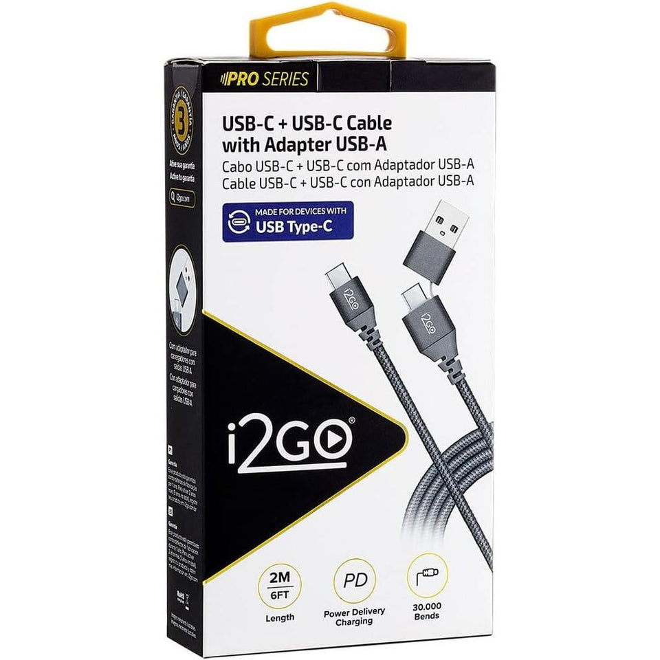Cabo USB Nylon 2 Metros i2GO