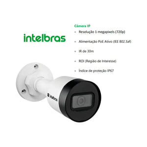 Câmera de Segurança Intelbras Formato Bullet