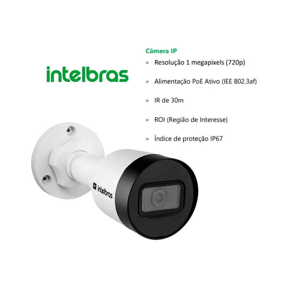 Câmera de Segurança Intelbras Formato Bullet