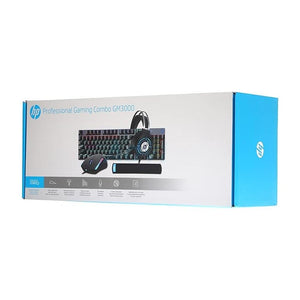 Kit Gamer Pro 4 Em 1 Preto Hp Gm3000