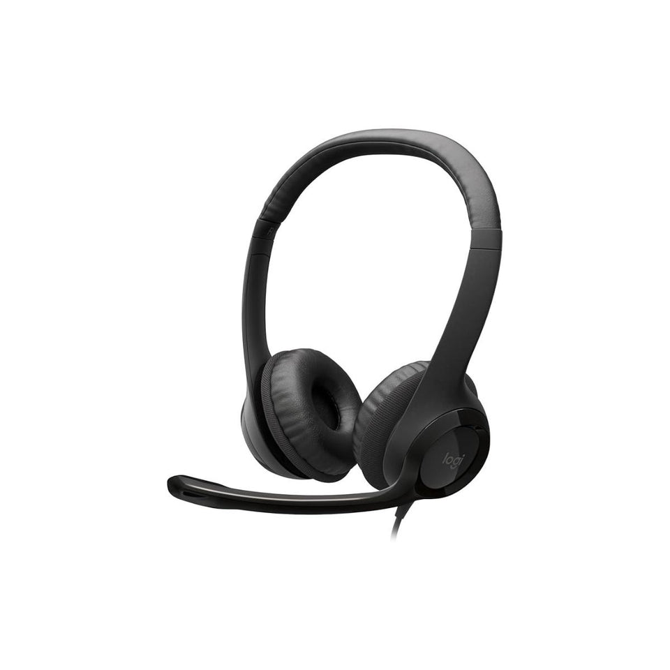 Headset Com Fio Usb Logitech H390 Preto