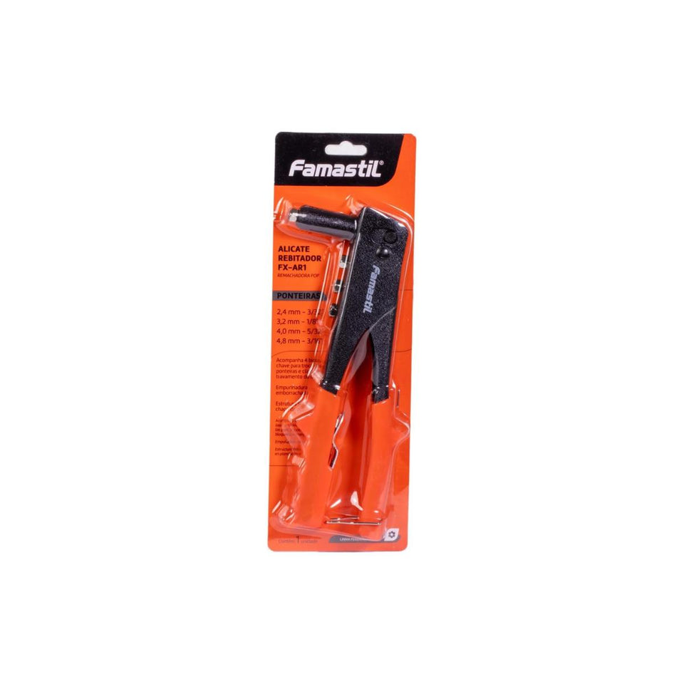 Rebitador Manual Tipo Alicate 4 Pontas Foxlux