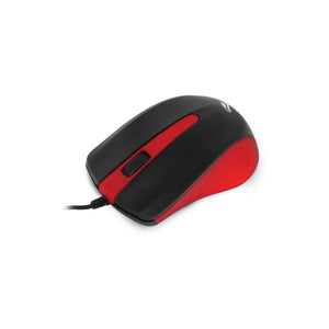 Mouse Com Fio Usb Ms-20Rd Preto/Vermelho C3Tech