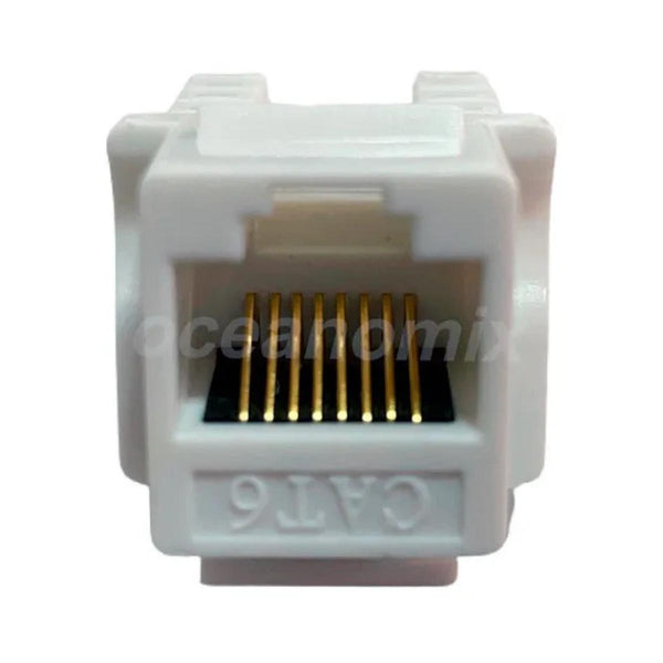 Conector Fêmea RJ45 CAT6 Branco Seclan WT-2002