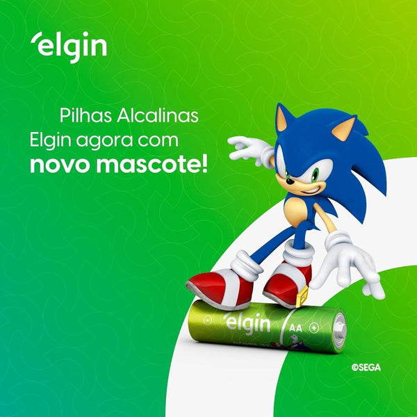 Pilha Alcalina AA Elgin Blister c/ 2 Unidades