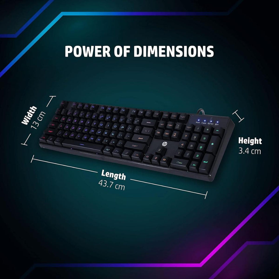 Teclado Com Fio Hp Gaming Keyboard K300