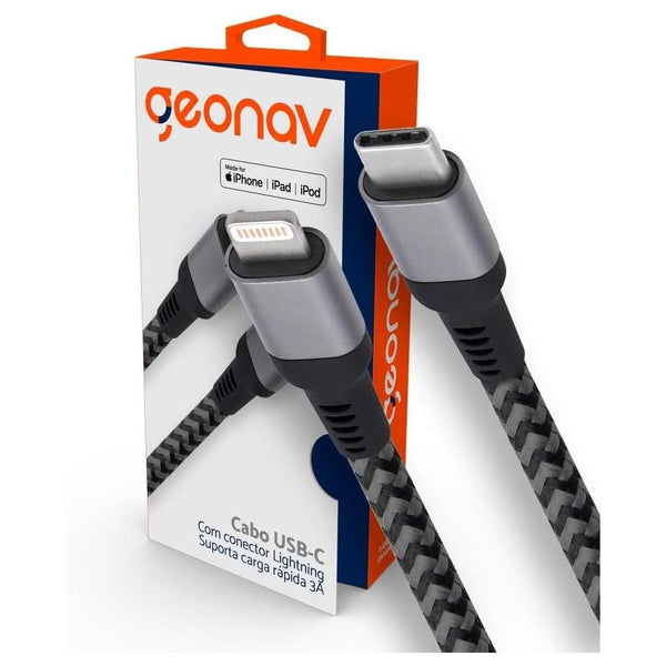 Cabo Usb-C Com Conector Lightning 1,5M Geonav  Liuc01