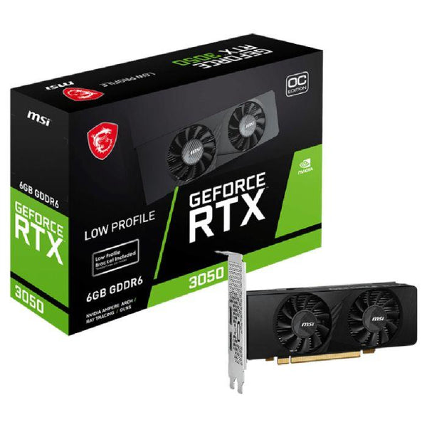 Placa de Vídeo MSI GeForce RTX 3050 6GB Low Profile OC