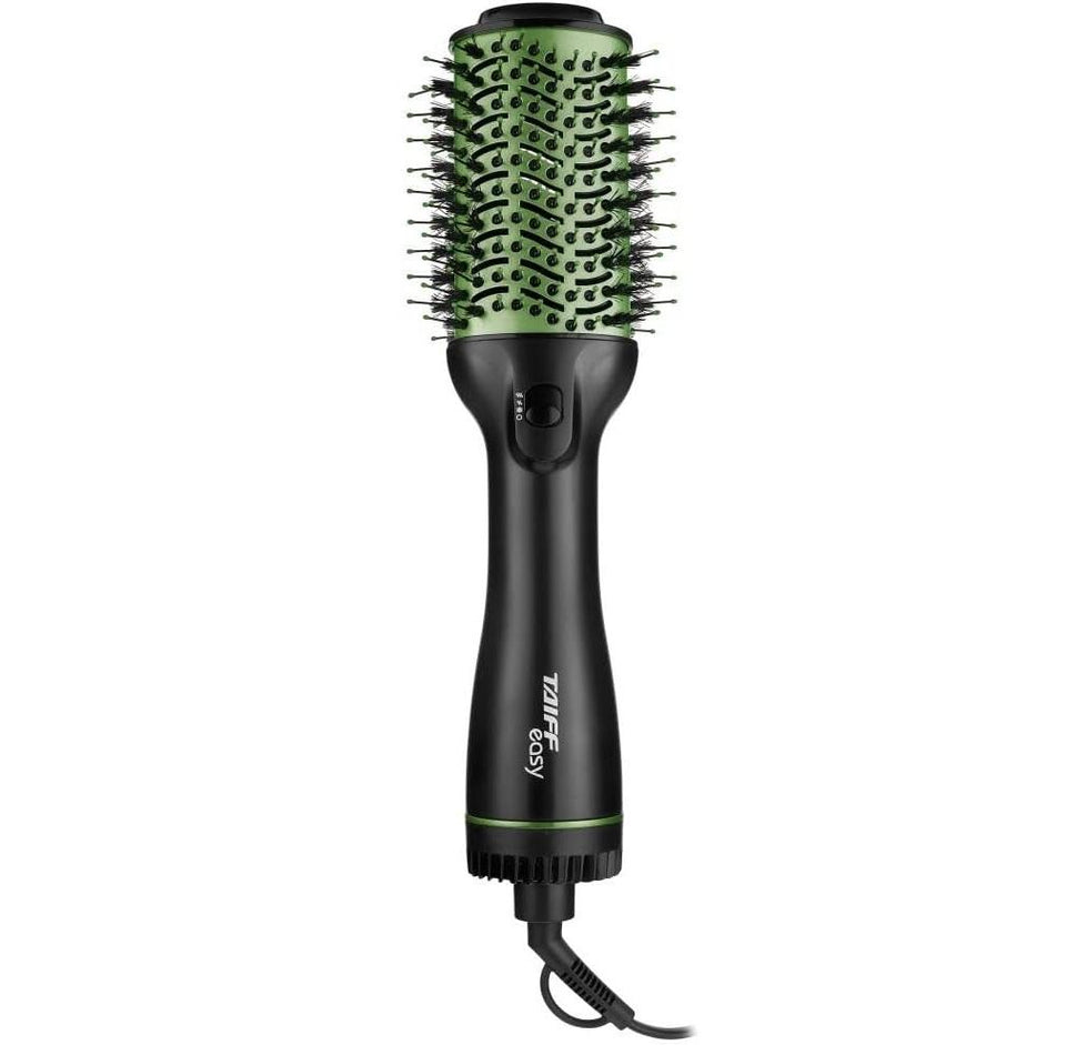 Escova Secadora Taiff Easy Oval 1200W Preto/Verde 220V
