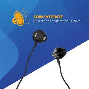 Fone de Ouvido Philips com Microfone TAUE101BK Preto