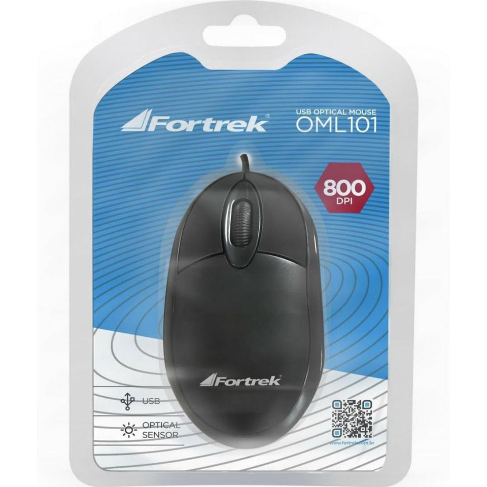 Mouse Opt Usb Fortrek Oml 101 800 Dpi
