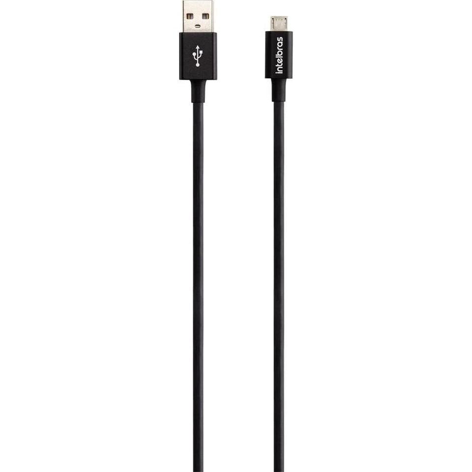 Cabo Micro USB Intelbras 1.2m PVC Preto