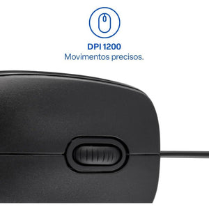 Mouse C Fio Mf400 Mo386 Multilaser Preto