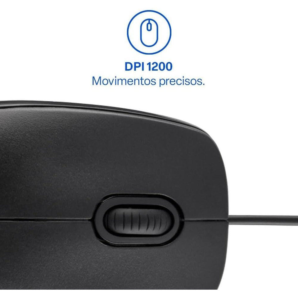 Mouse C Fio Mf400 Mo386 Multilaser Preto