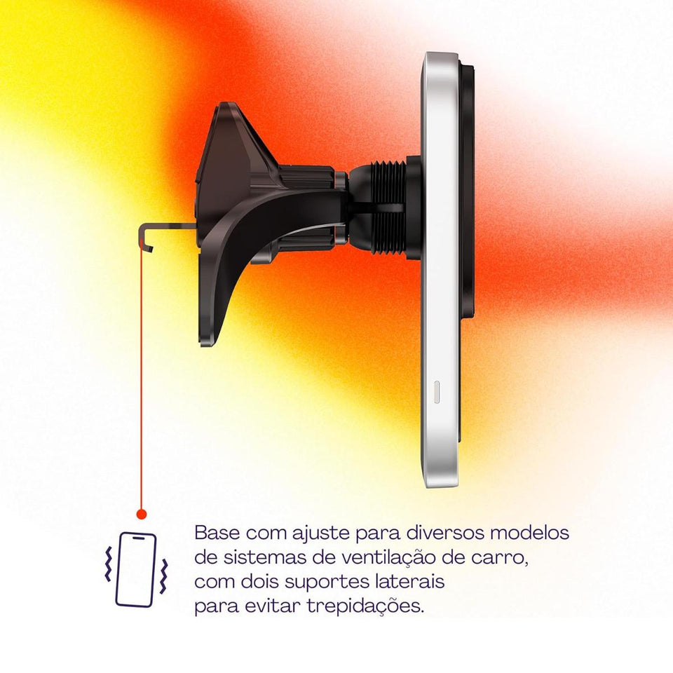 Carregador Veicular Magnetico Compativel Magsafe Geonav