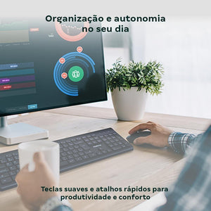 Kit Teclado E Mouse S/ Fio Csi 50 Intelbras