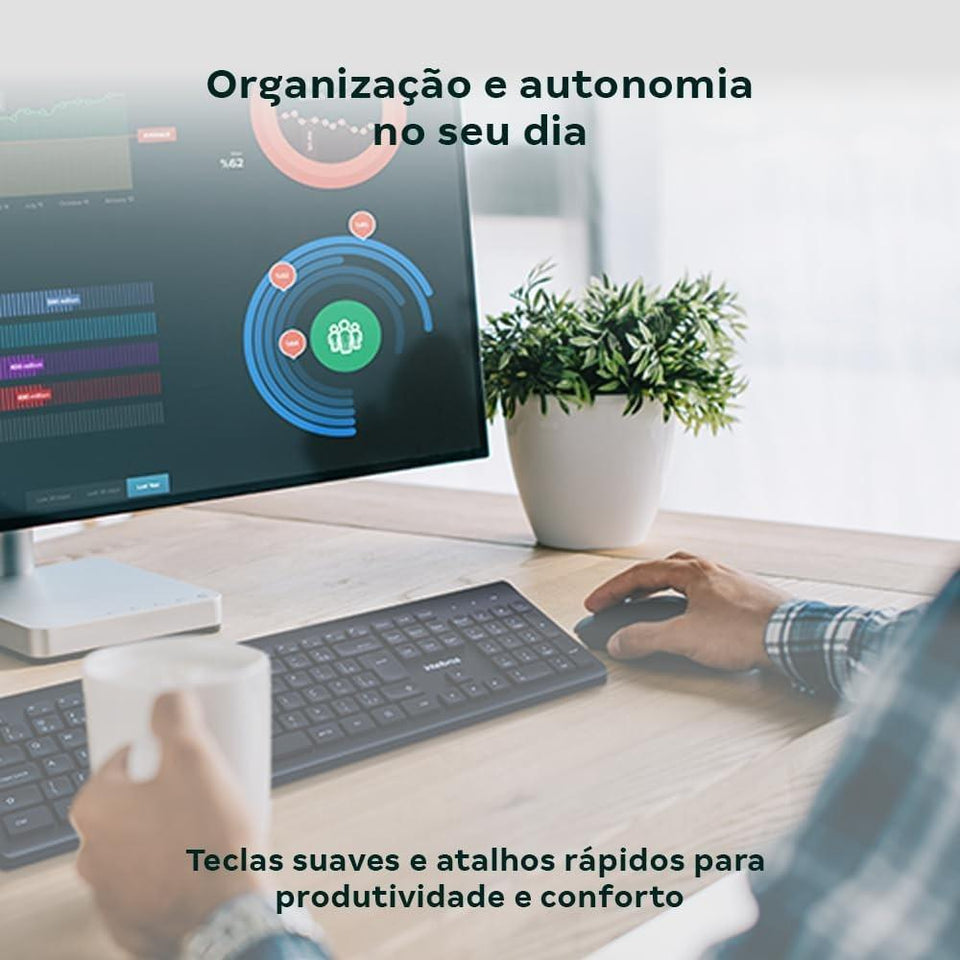 Kit Teclado E Mouse S/ Fio Csi 50 Intelbras