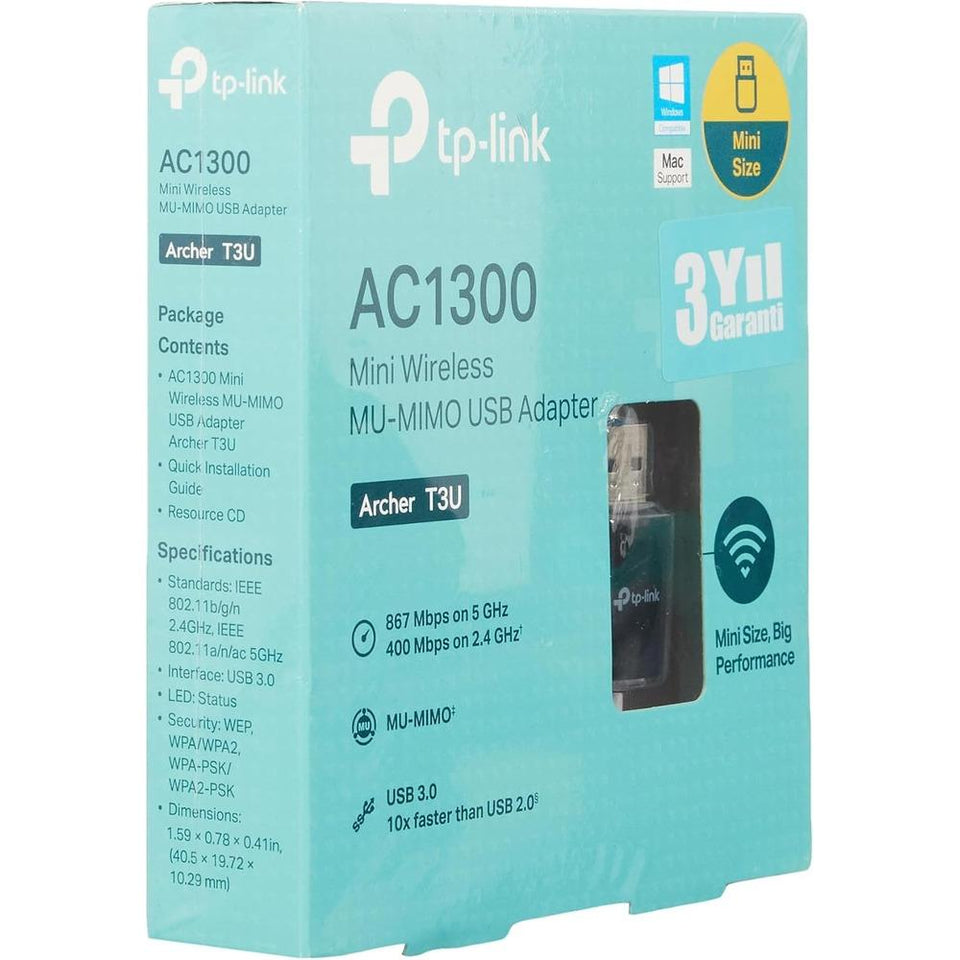Adaptador Wi-Fi USB TP-Link AC1300 5GHz Mini