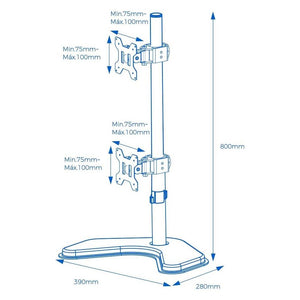 Suporte Vertical Para Dois Monitores 14 A 32 Aquario