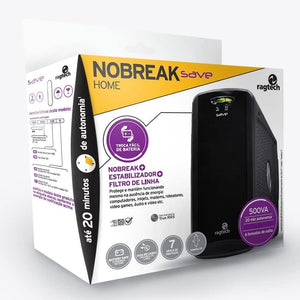 Nobreak Home 500 Std-Ti Black 60Hz Entrada 11 Ragtech 4118