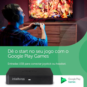 Smart Box Intelbras Tv Izy Play Full Hd - Preto