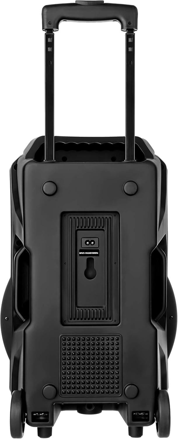 Caixa Amplificada Mondial Cm-400 400w Preto Vermelho