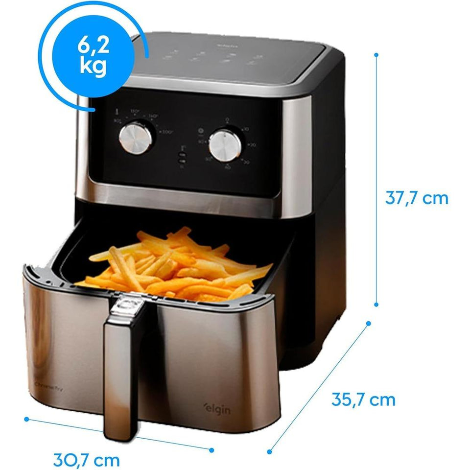 Fritadeira Elgin Afc80 Chrome 8L Inox 127V