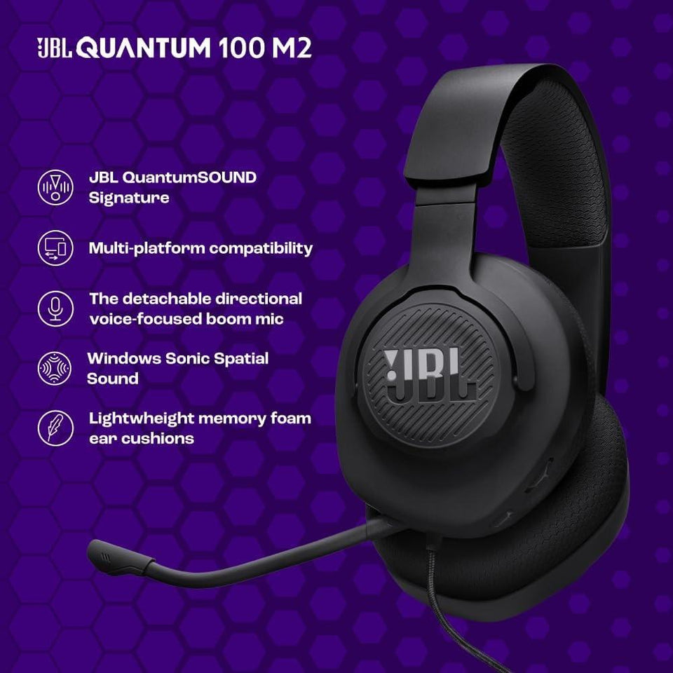 Headset Gamer JBL Quantum 100 Preto