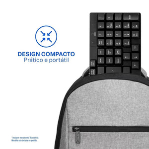 Teclado Com Fio Usb Basico Tc193Bu Preto Multilaser