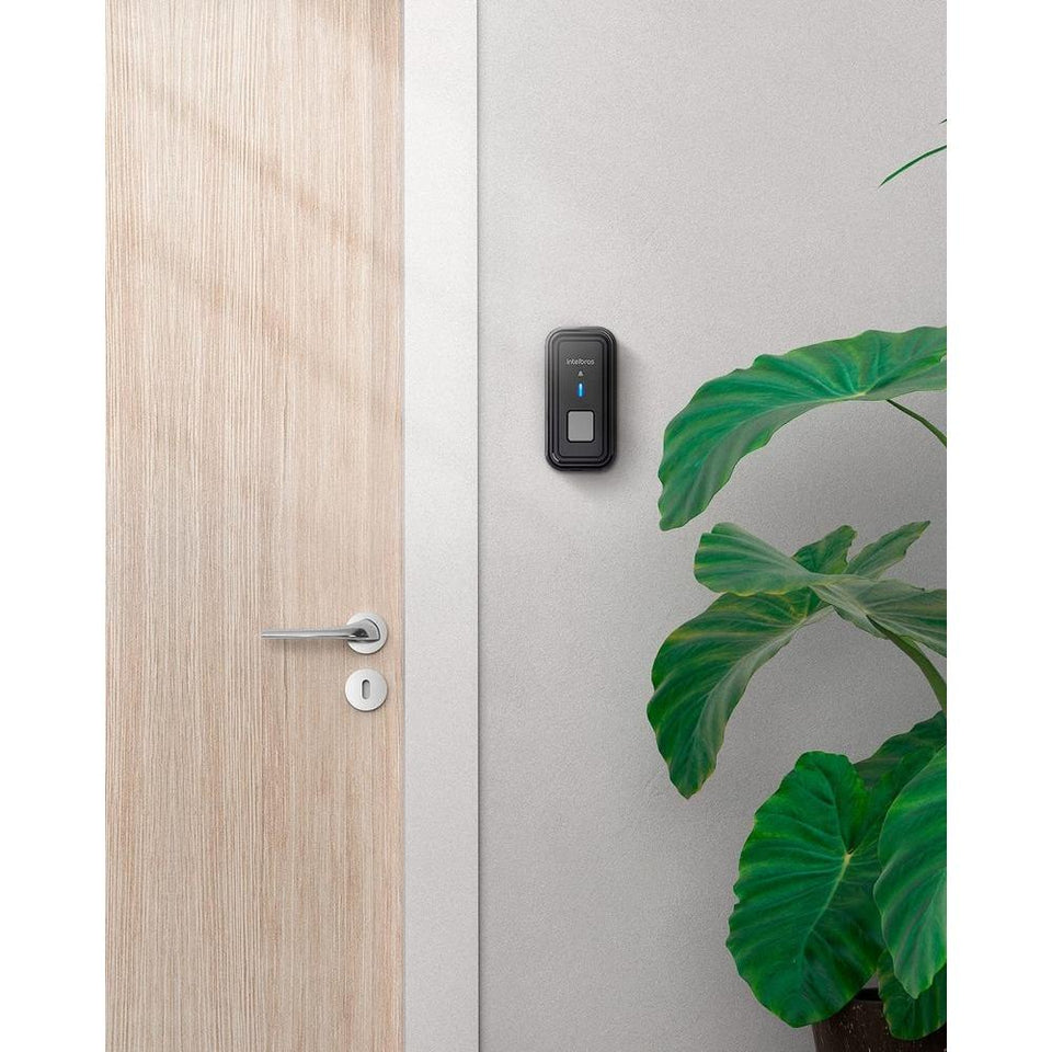 Campainha Sem Fio Com Bateria Cib 101 Intelbras Preta