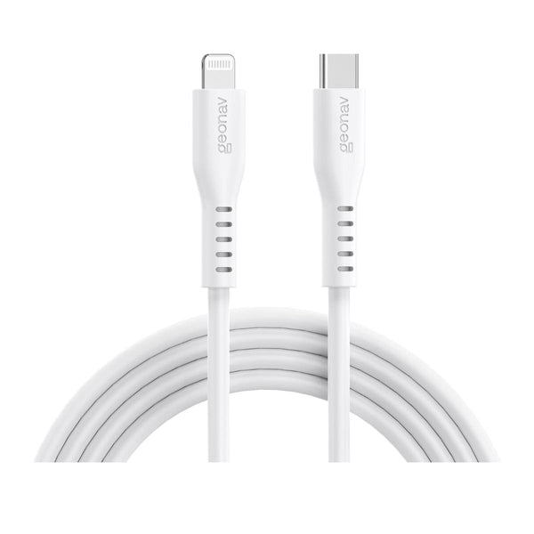 Cabo Usb-C P/Lightning Branco Silicone 1,5M Eslicswt Geonav