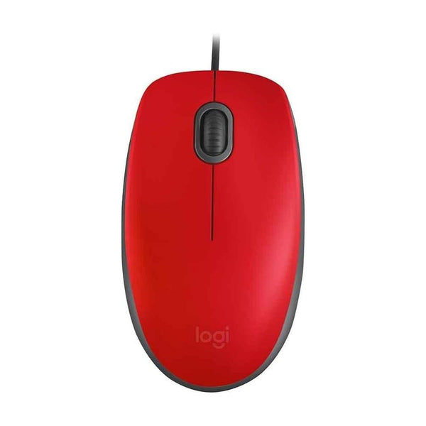 Mouse Com Fio Usb M110 Silent Vermelho Logitech