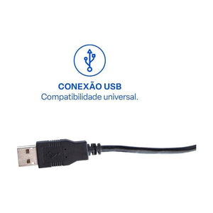 Mouse C Fio Mf400 Mo386 Multilaser Preto