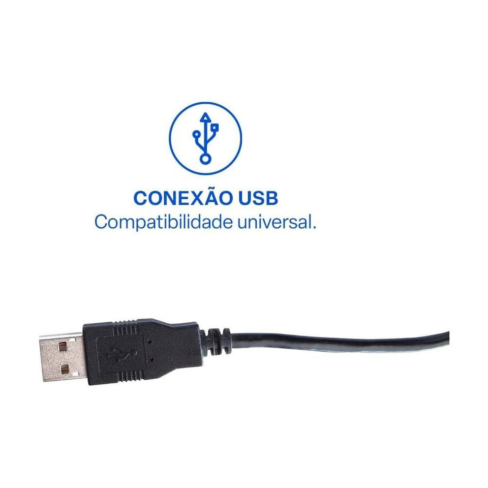 Mouse C Fio Mf400 Mo386 Multilaser Preto