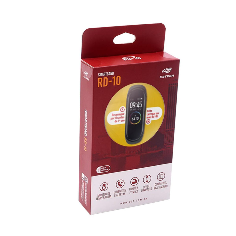 Relógio Smartwatch C3Tech RD-10BK Preto