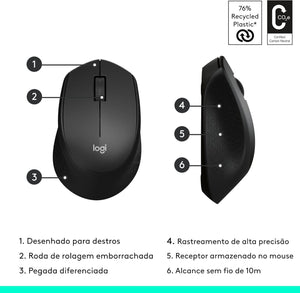 Mouse Sem Fio Logitech M280 Preto