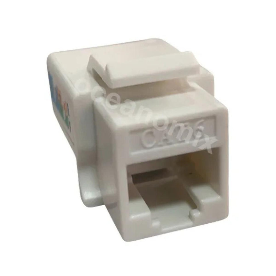 Conector Fêmea RJ45 CAT6 Branco Seclan WT-2002