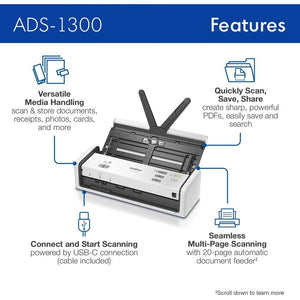 Scanner Brother Ads1300 60Ipm