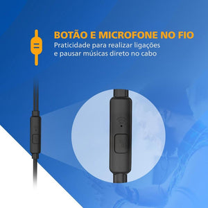 Fone de Ouvido Philips com Microfone TAUE101BK Preto