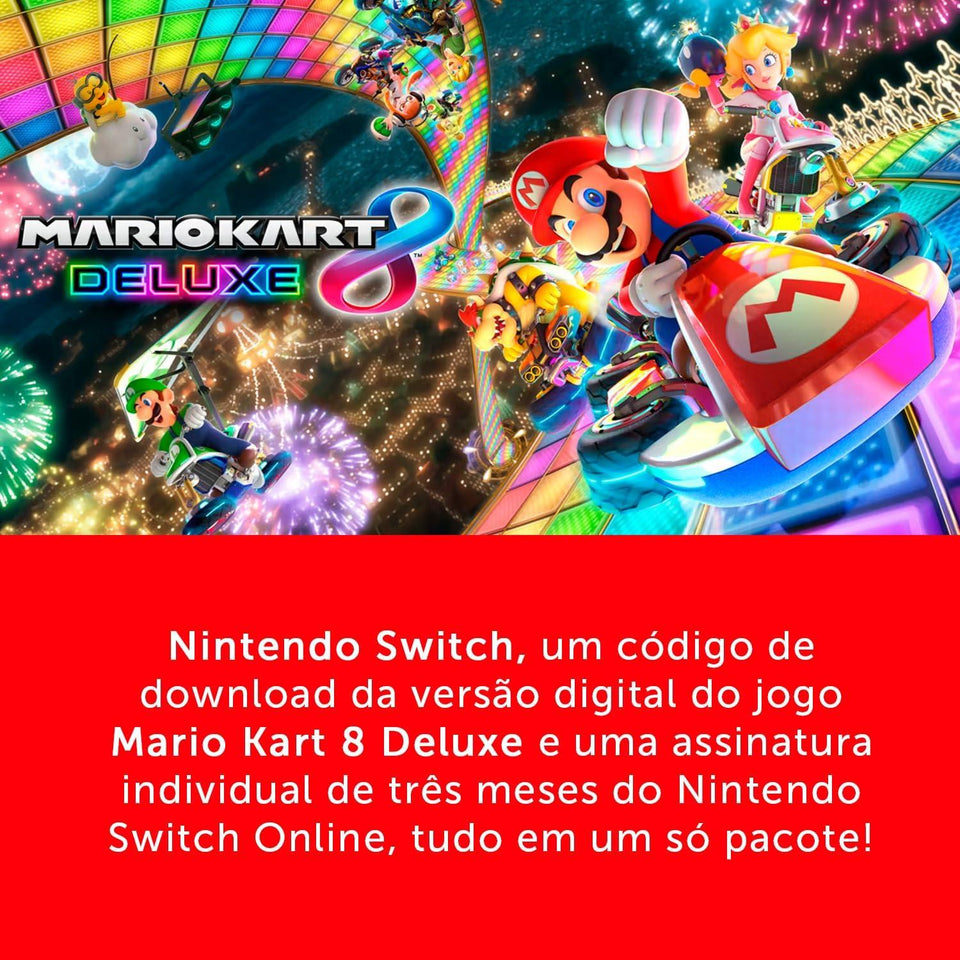Nintendo Switch Oled Com Mk8 Sys 64Gb Mario Kart 8