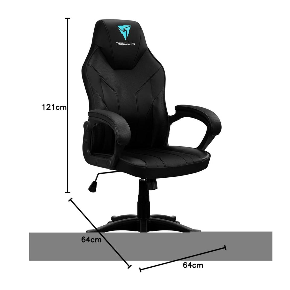 Cadeira Thunderx3 Ec1 Preto/Ciano