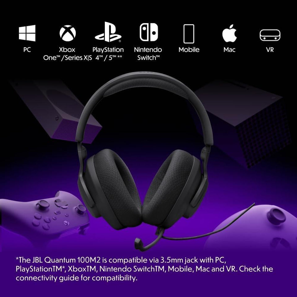 Headset Gamer JBL Quantum 100 Preto