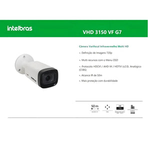 Camera Ir Digital Vhd-Hdcvi 3140 Vf G6 Intelbras