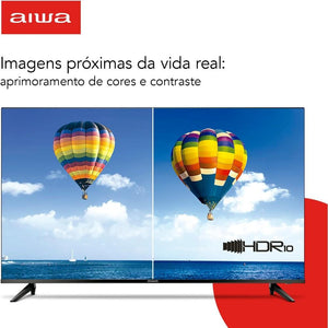 Smart Tv 43 Android Full Hd Aiwa Aws-Tv-43-Bl-02-A Preto