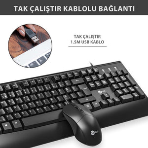 Kit Tecl+Mouse Usb Cm105 Lecoo